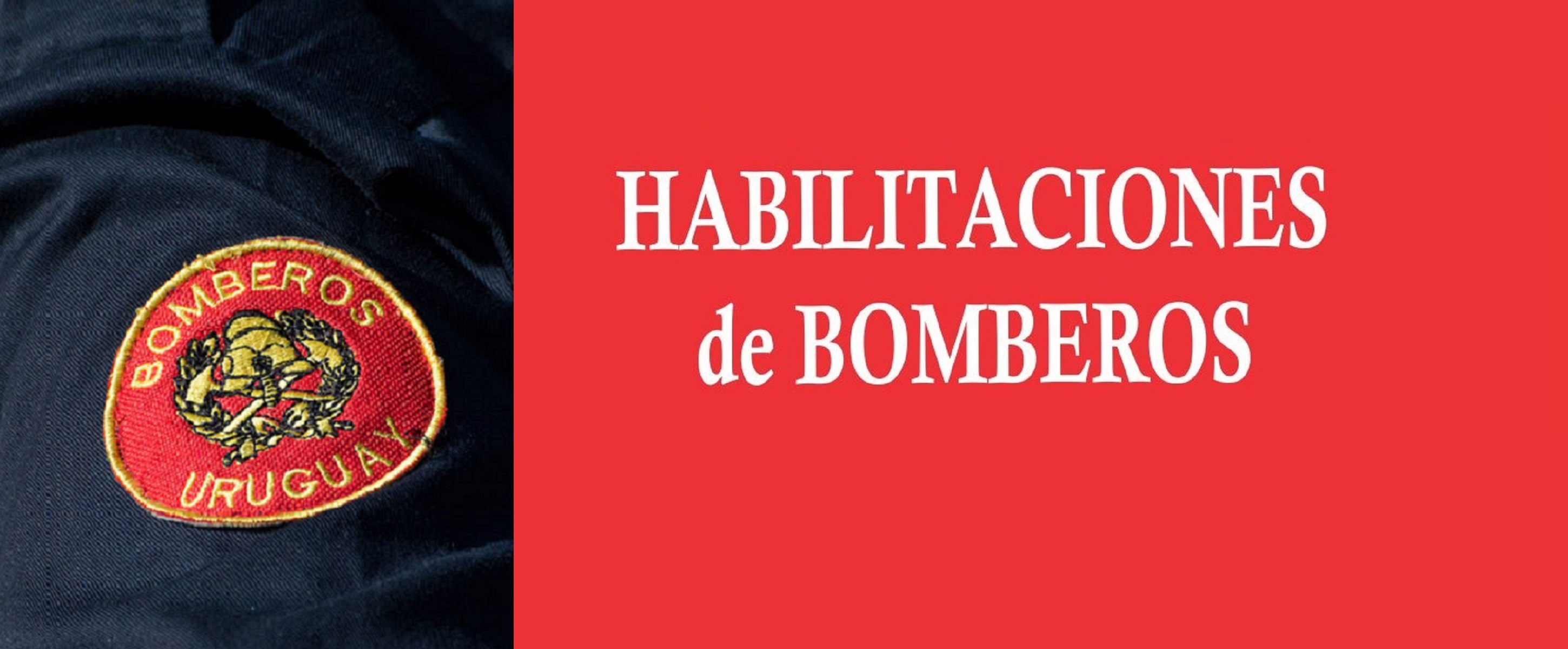 Habilitaciones de bomberos