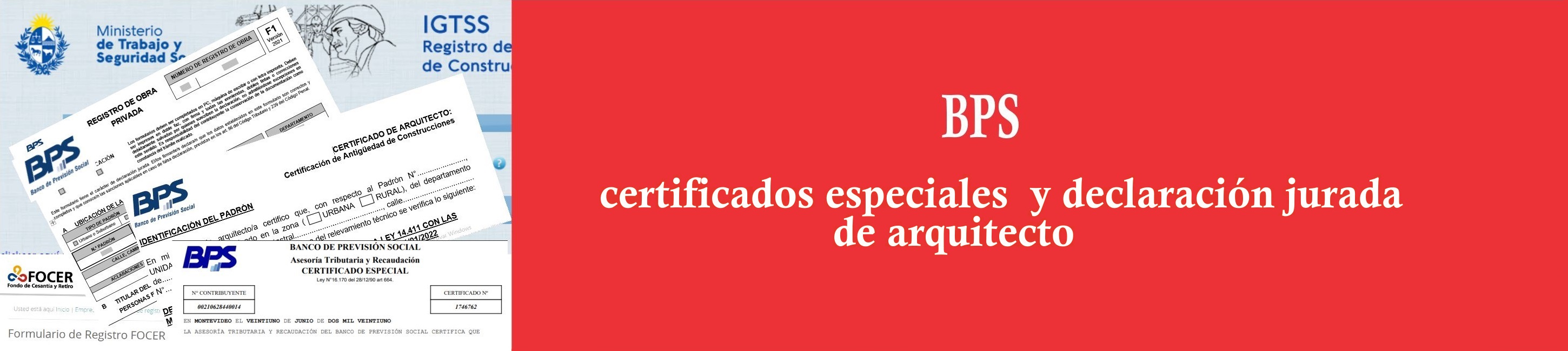 Certificado especial y declaración jurada ante BPS