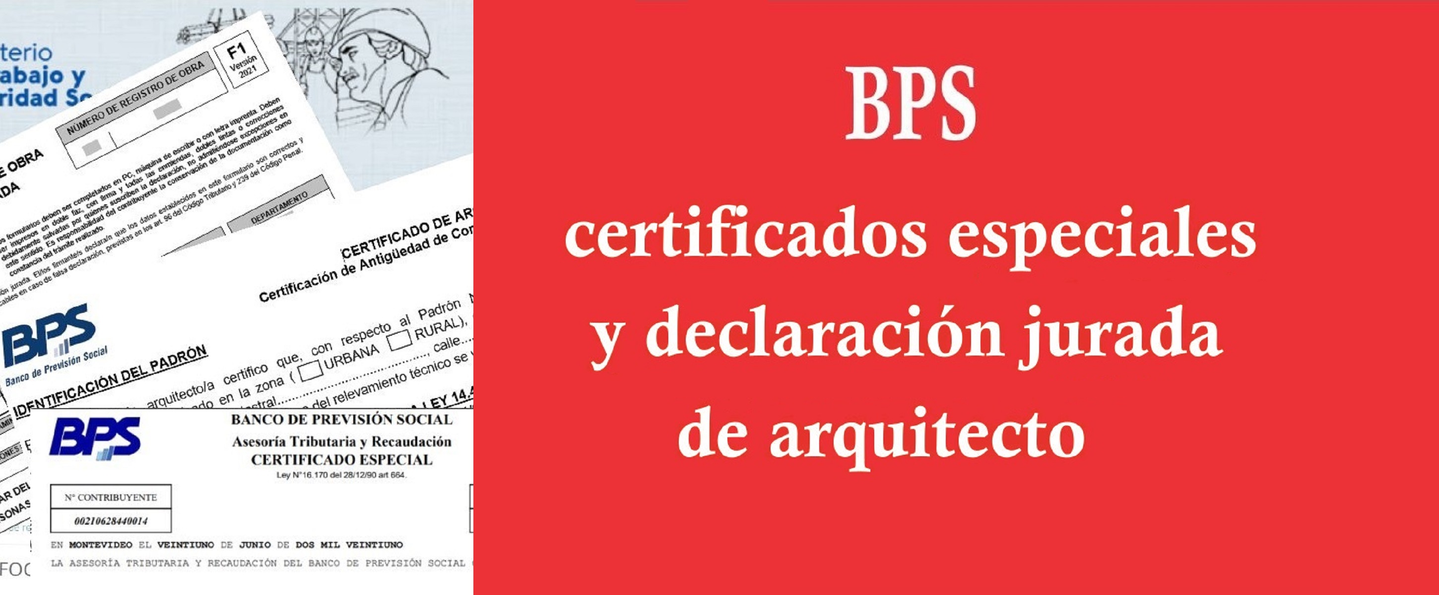 Certificado especial y declaración jurada ante BPS